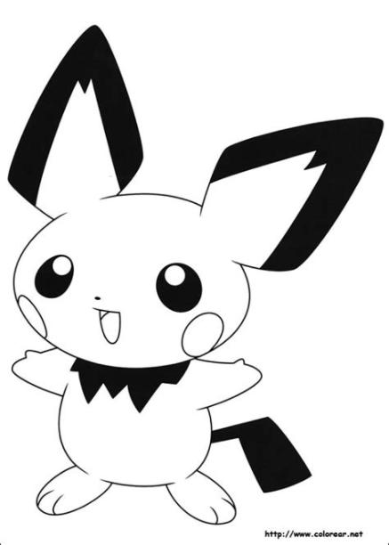 Dibujos Para Colorear De Pokemon Kawaii: Aprende como Dibujar Fácil con este Paso a Paso, dibujos de A Pikachu Chibi, como dibujar A Pikachu Chibi para colorear