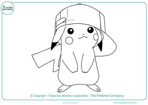 ⚡ Dibujos de Pikachu para Colorear (Descarga e Imprime): Aprender como Dibujar Fácil, dibujos de A Pikachu Con Gorra, como dibujar A Pikachu Con Gorra para colorear e imprimir