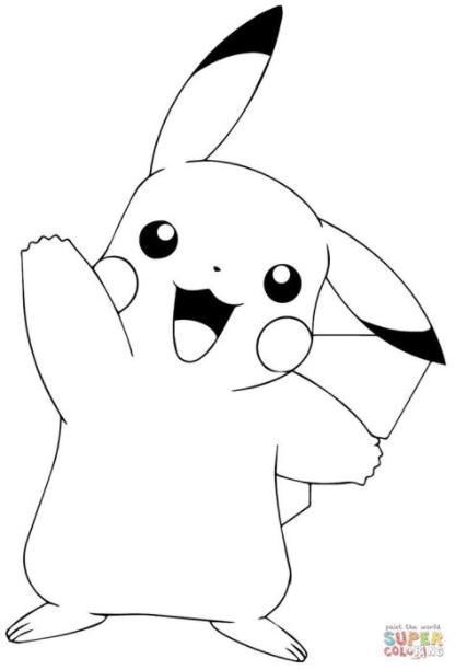 Pokémon #GO #Pikachu #Waving # | # Super # Coloration: Dibujar y Colorear Fácil con este Paso a Paso, dibujos de A Pikachu En Minecraft, como dibujar A Pikachu En Minecraft para colorear e imprimir