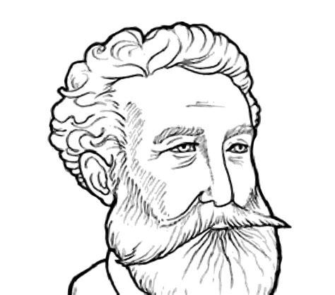 JULES VERNE.LA ASTRONOMIA Y LA LITERATURA: Julio Verne: Dibujar y Colorear Fácil con este Paso a Paso, dibujos de A Pitagoras, como dibujar A Pitagoras paso a paso para colorear