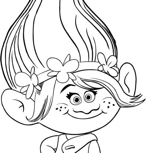 Dibujo de Poppy de la cara de los Trolls para colorear: Aprende a Dibujar Fácil con este Paso a Paso, dibujos de A Popi, como dibujar A Popi para colorear e imprimir