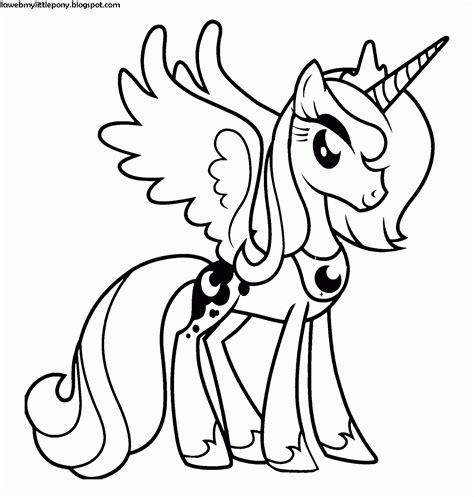 My Little Pony: Dibujos para colorear de la Princesa Luna: Dibujar Fácil con este Paso a Paso, dibujos de A Princesa Luna, como dibujar A Princesa Luna para colorear e imprimir