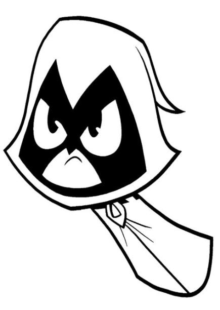 Pin on Teen titans go para colorear: Dibujar y Colorear Fácil con este Paso a Paso, dibujos de A Raven Anime, como dibujar A Raven Anime para colorear e imprimir