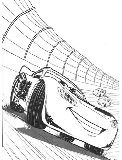 Dibujos de Rayo McQueen Corriendo para Colorear. Pintar e: Aprender a Dibujar Fácil, dibujos de A Rayo Mcqueen De Cars 3, como dibujar A Rayo Mcqueen De Cars 3 para colorear