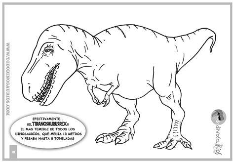 Dibujos de Dinosaurios para colorear: El Tiranosaurio Rex: Aprender como Dibujar Fácil con este Paso a Paso, dibujos de A Rex, como dibujar A Rex para colorear