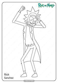 Rick y Morty 4 dibujos faciles para dibujar para niños: Aprender como Dibujar Fácil, dibujos de A Rick Sanchez, como dibujar A Rick Sanchez para colorear