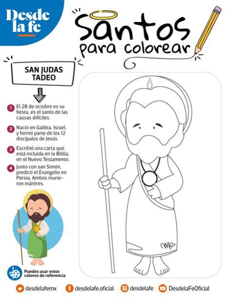 Dibujos de santos para colorear: Un álbum de regalo para: Aprender como Dibujar y Colorear Fácil con este Paso a Paso, dibujos de A San Judas Tadeo, como dibujar A San Judas Tadeo para colorear