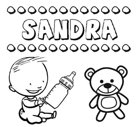 Dibujo del nombre Sandra para colorear. pintar e imprimir: Aprende a Dibujar y Colorear Fácil con este Paso a Paso, dibujos de A Sandy, como dibujar A Sandy para colorear