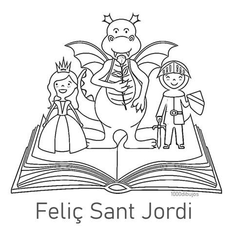 Dibujos de Sant Jordi para niños - colorear tus dibujos: Aprende como Dibujar Fácil, dibujos de A Sant Jordi, como dibujar A Sant Jordi para colorear e imprimir
