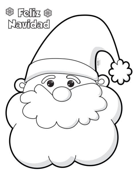 Santa Claus para colorear e imprimir en PDF 2021: Aprender como Dibujar Fácil con este Paso a Paso, dibujos de A Santa, como dibujar A Santa para colorear