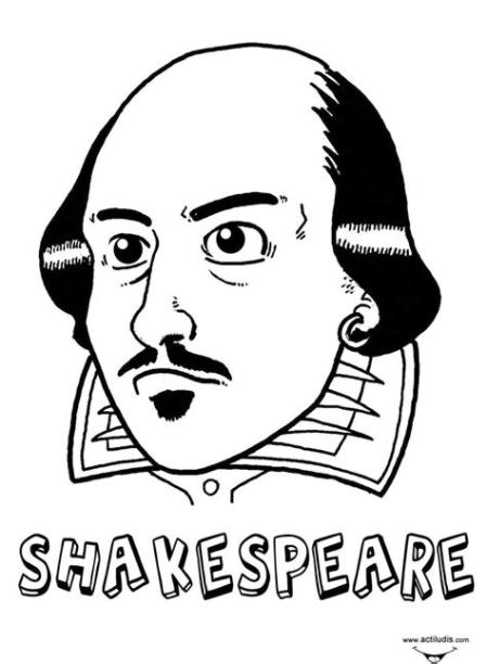 Shakespeare - Actiludis: Aprende como Dibujar y Colorear Fácil con este Paso a Paso, dibujos de A Shakespeare, como dibujar A Shakespeare paso a paso para colorear