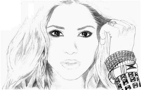 Dibujo para colorear Famosos : Shakira 1: Dibujar Fácil, dibujos de A Shakira, como dibujar A Shakira para colorear e imprimir