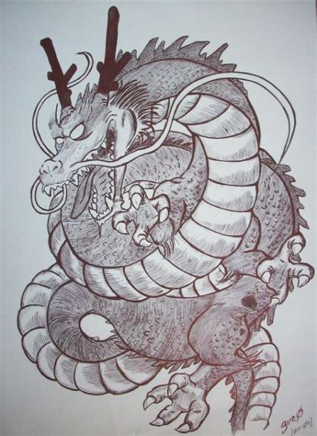 Shenlong | Dragões. Desenhos. Desenhos dragonball: Aprender a Dibujar y Colorear Fácil, dibujos de A Shenlong Artemaster, como dibujar A Shenlong Artemaster para colorear