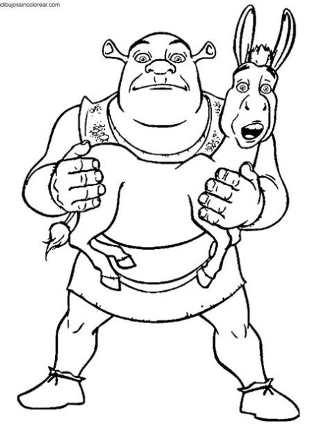 Dibujos Sin Colorear: Dibujos de Personajes de Shrek para: Dibujar Fácil con este Paso a Paso, dibujos de A Sherk, como dibujar A Sherk para colorear