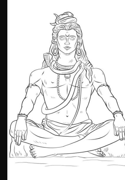 Dibujos de Señor Shiva para Colorear para Colorear: Aprender a Dibujar y Colorear Fácil con este Paso a Paso, dibujos de A Shiva, como dibujar A Shiva para colorear e imprimir