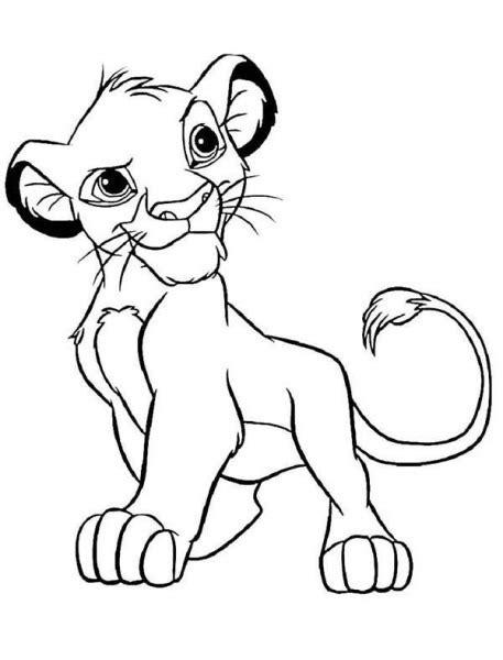 Imagenes De Simba Para Colorear: Dibujar y Colorear Fácil con este Paso a Paso, dibujos de A Simba, como dibujar A Simba para colorear