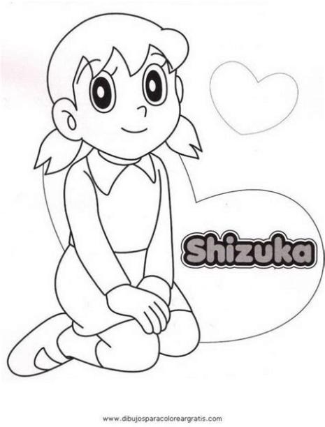 Shizuka Para Colorear | Easy cartoon drawings. Cartoon: Aprende a Dibujar y Colorear Fácil, dibujos de A Sizuka, como dibujar A Sizuka para colorear e imprimir