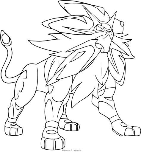 Dibujo de Solgaleo de los Pokémon de la séptima: Aprende a Dibujar Fácil, dibujos de A Solgaleo, como dibujar A Solgaleo para colorear e imprimir