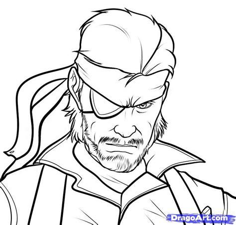 Metal Gear Solid Coloring Pages at GetColorings.com | Free: Dibujar Fácil, dibujos de A Solid Snake, como dibujar A Solid Snake para colorear e imprimir