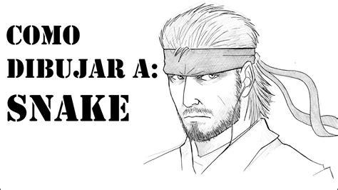 COMO DIBUJAR A SNAKE - METAL GEAR SOLID - YouTube: Aprender a Dibujar Fácil con este Paso a Paso, dibujos de A Solid Snake, como dibujar A Solid Snake para colorear