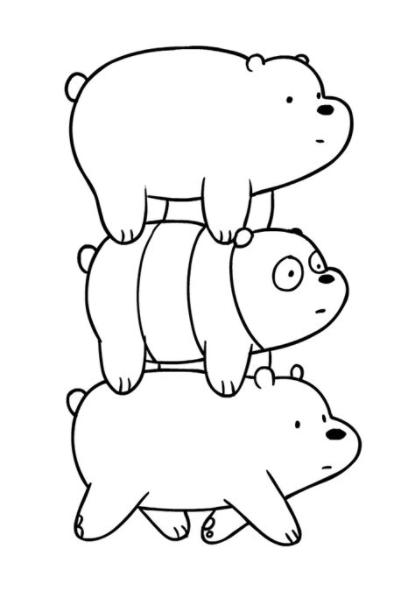 Dibujos de los Somos osos para colorear: Aprender a Dibujar Fácil, dibujos de A Somos Osos, como dibujar A Somos Osos para colorear e imprimir