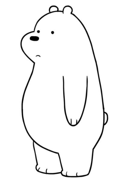 Dibujos de Polar de los Somos osos para colorear: Aprende a Dibujar y Colorear Fácil, dibujos de A Somos Osos, como dibujar A Somos Osos paso a paso para colorear