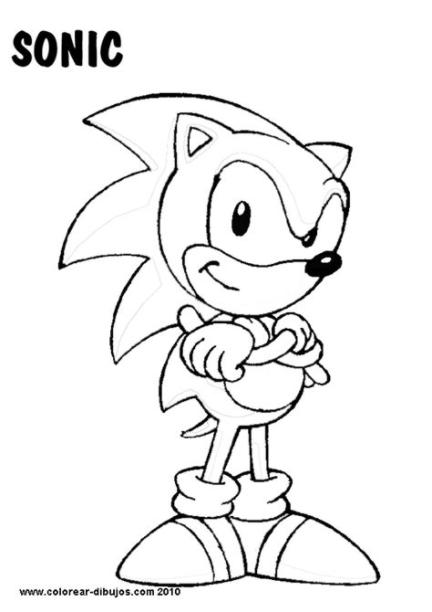 EL VALLE DE NUBES DE ALGODÓN: DIBUJOS PARA COLOREAR: DE SONIC: Aprende como Dibujar Fácil, dibujos de A Sonic Clasico, como dibujar A Sonic Clasico para colorear e imprimir