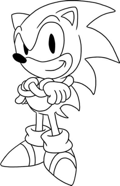 Dibujos de Sónico para colorear: Dibujar y Colorear Fácil con este Paso a Paso, dibujos de A Sonic Clasico, como dibujar A Sonic Clasico para colorear