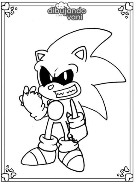 [28+] Sonic Exe Dibujos De Sonic Para Colorear E Imprimir: Aprender como Dibujar Fácil, dibujos de A Sonic Exe, como dibujar A Sonic Exe paso a paso para colorear