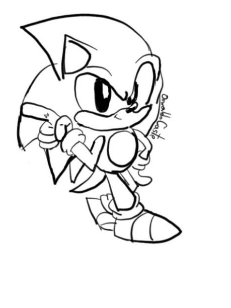 FanArt de Sonic Japonés]·°·° | Sonic the Hedgehog: Dibujar Fácil con este Paso a Paso, dibujos de A Sonic Kawaii, como dibujar A Sonic Kawaii paso a paso para colorear