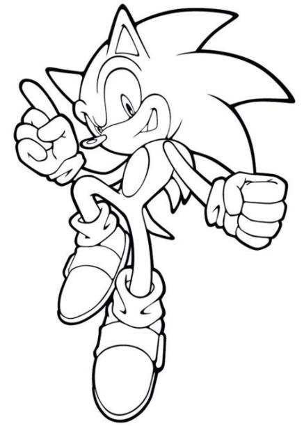 Dibujos de Sonic para colorear. descargar e imprimir: Dibujar y Colorear Fácil con este Paso a Paso, dibujos de A Sonic Para Niños, como dibujar A Sonic Para Niños para colorear e imprimir