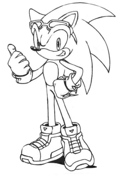 Paginas Para Colorear Sonic Para Sonic Para Dibujos Para: Dibujar Fácil con este Paso a Paso, dibujos de A Sonic Super Sayayin, como dibujar A Sonic Super Sayayin para colorear