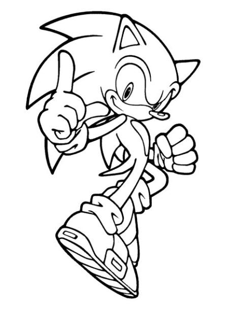 Dibujo para colorear - Sonic X: Dibujar y Colorear Fácil, dibujos de A Sonic The Hedgehog, como dibujar A Sonic The Hedgehog para colorear e imprimir