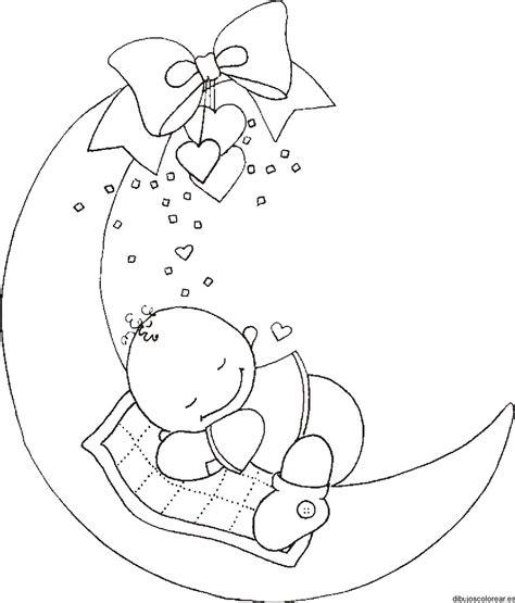 Dibujo de un bebé sobre la luna | Dibujos para Colorear: Aprender a Dibujar Fácil con este Paso a Paso, dibujos de A Soy Luna En Bebe, como dibujar A Soy Luna En Bebe para colorear