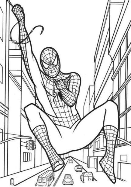 Dibujos para colorear de Spiderman: Dibujar Fácil con este Paso a Paso, dibujos de A Spiderman 4, como dibujar A Spiderman 4 para colorear