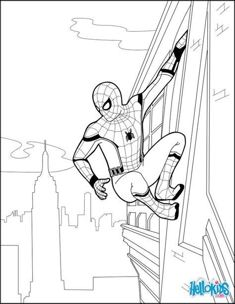 Spiderman coloring page from the new Spider Homecoming: Dibujar y Colorear Fácil, dibujos de A Spiderman No Way Home, como dibujar A Spiderman No Way Home paso a paso para colorear