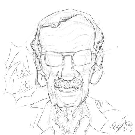 Como hacer PASO A PASO Caricatura de STAN LEE Creador de: Dibujar Fácil, dibujos de A Stan Lee, como dibujar A Stan Lee para colorear