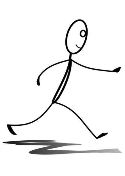 Dibujo para colorear correr - Img 27086: Aprende a Dibujar y Colorear Fácil con este Paso a Paso, dibujos de A Stickman, como dibujar A Stickman paso a paso para colorear