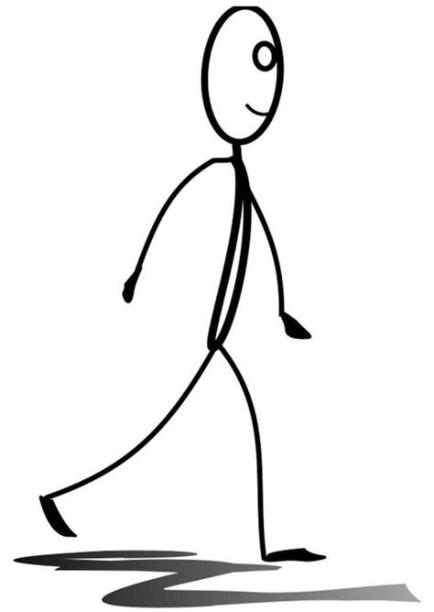Dibujo para colorear caminar - Img 27098: Aprende como Dibujar Fácil con este Paso a Paso, dibujos de A Stickman, como dibujar A Stickman para colorear