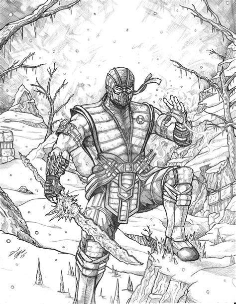 Mortal Kombat X Subzero by Daniel-Jeffries on DeviantArt: Dibujar Fácil, dibujos de A Sub Zero, como dibujar A Sub Zero para colorear