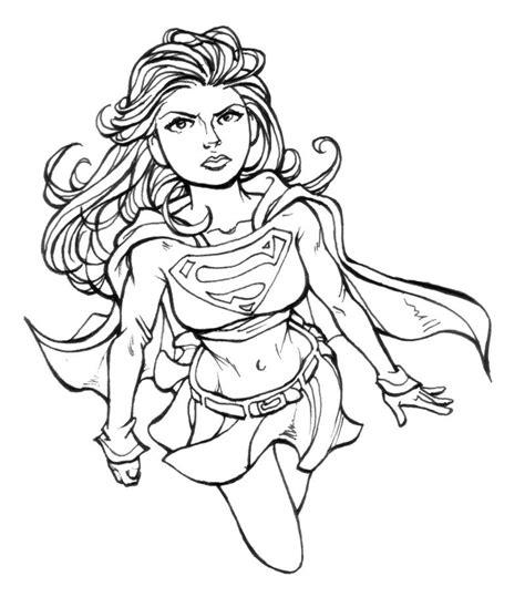 Dibujos de Supergirl para colorear. pintar e imprimir gratis: Dibujar y Colorear Fácil con este Paso a Paso, dibujos de A Super Girl, como dibujar A Super Girl paso a paso para colorear