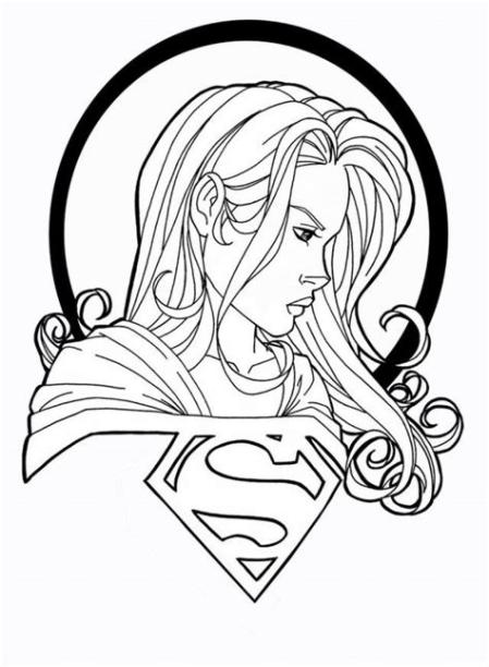 Dibujos de Supergirl para colorear. pintar e imprimir gratis: Dibujar Fácil con este Paso a Paso, dibujos de A Super Girl, como dibujar A Super Girl para colorear