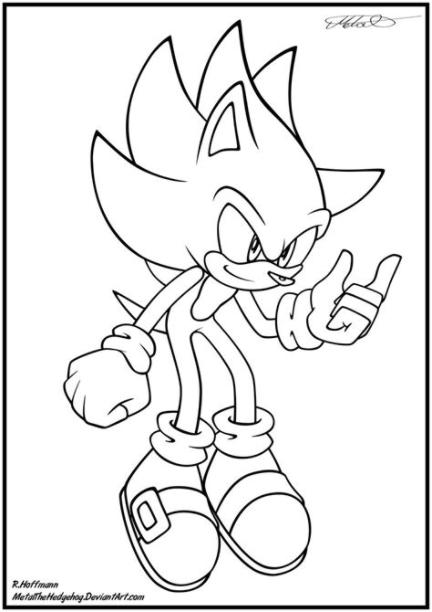 97 dibujos de Sonic para colorear | Oh Kids | Page 8: Aprende como Dibujar y Colorear Fácil con este Paso a Paso, dibujos de A Super Sonic, como dibujar A Super Sonic paso a paso para colorear