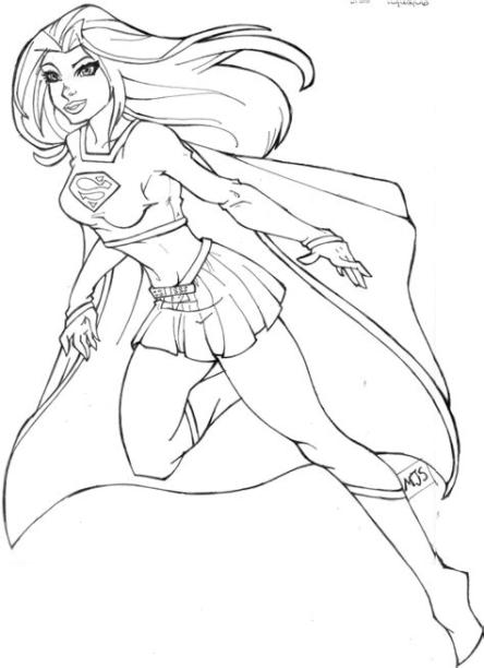 Dibujos de Supergirl para colorear. pintar e imprimir gratis: Aprender a Dibujar y Colorear Fácil con este Paso a Paso, dibujos de A Supergirl, como dibujar A Supergirl para colorear