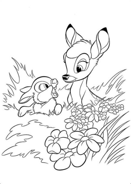 Dibujos de Bambi y Tambor En Arbusto para Colorear para: Aprender a Dibujar Fácil con este Paso a Paso, dibujos de A Tambor Bambi, como dibujar A Tambor Bambi paso a paso para colorear