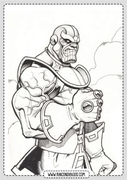 Dibujos de Thanos para colorear y pintar - Rincon Dibujos: Aprende como Dibujar Fácil con este Paso a Paso, dibujos de A Tanos, como dibujar A Tanos paso a paso para colorear