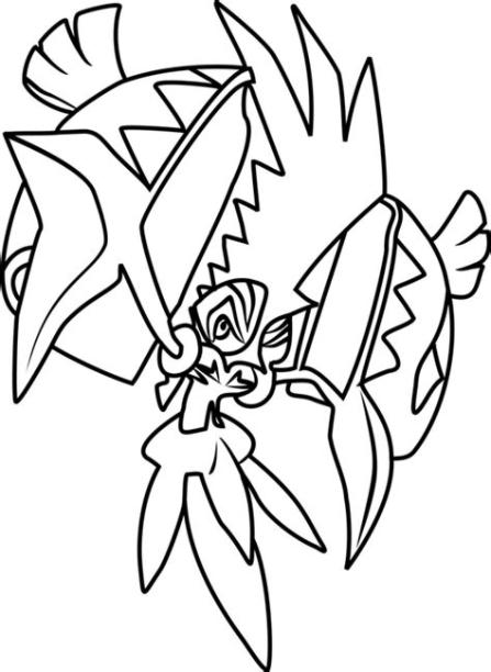 Dibujos de Pokémon Legendario para colorear e imprimir: Dibujar y Colorear Fácil con este Paso a Paso, dibujos de A Tapu Koko, como dibujar A Tapu Koko paso a paso para colorear