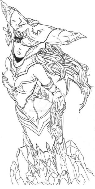 League of Legends bloodstone lissandra skin by zelphie00: Dibujar y Colorear Fácil, dibujos de A Thresh, como dibujar A Thresh para colorear