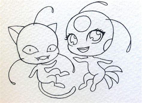 Plagg y tikki 🎨 | •Miraculous Ladybug Español• Amino: Dibujar Fácil, dibujos de A Tikki Y Plagg, como dibujar A Tikki Y Plagg para colorear e imprimir