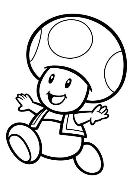 Desenhos de Super Mario Bros para colorir. Imprimir grátis: Aprender a Dibujar Fácil con este Paso a Paso, dibujos de A Toadette, como dibujar A Toadette para colorear